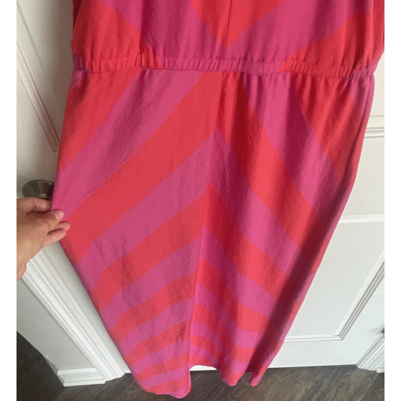 NEW American Eagle Fuchsia/Red Striped Maxi Dress Women’s Sz S Knit Boho Beach - Picture 7 of 13